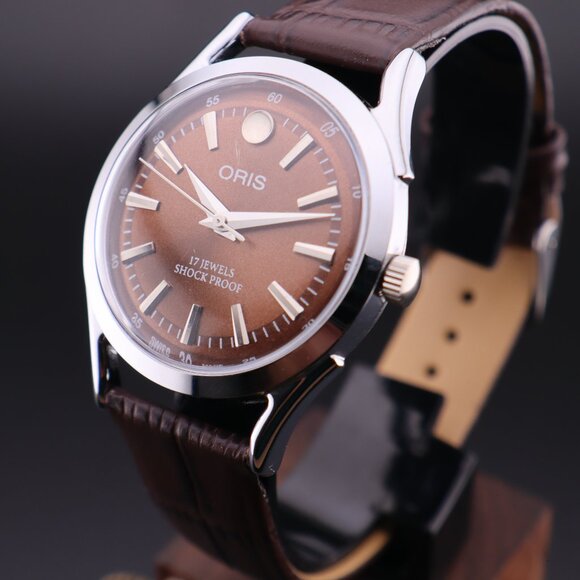 Oris Vintage Swiss 17 Jewels Hand-Wound Mechanical Men's Watch  - FREE SHIPPING - Picture 2 of 12